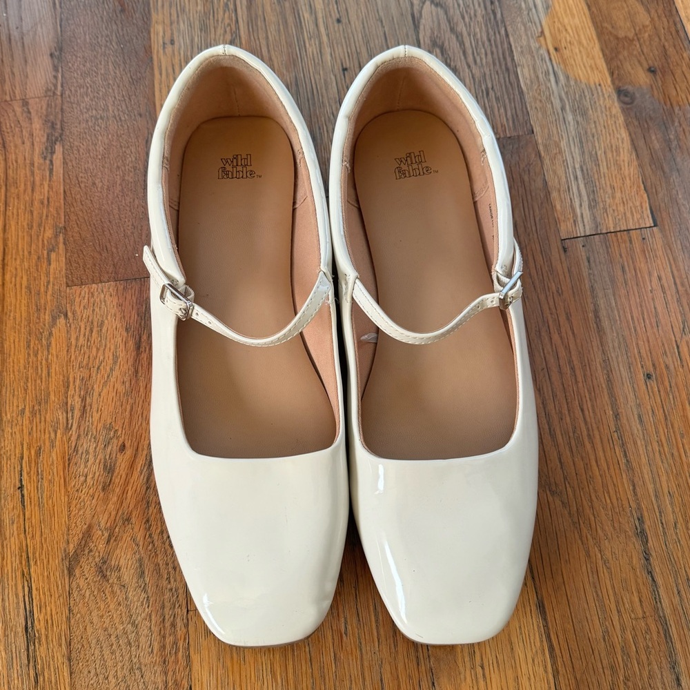 Wild Fable Cream Mary Jane Flats